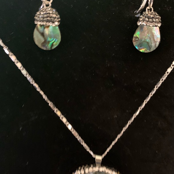 Abalone shell necklace set - Picture 2 of 14